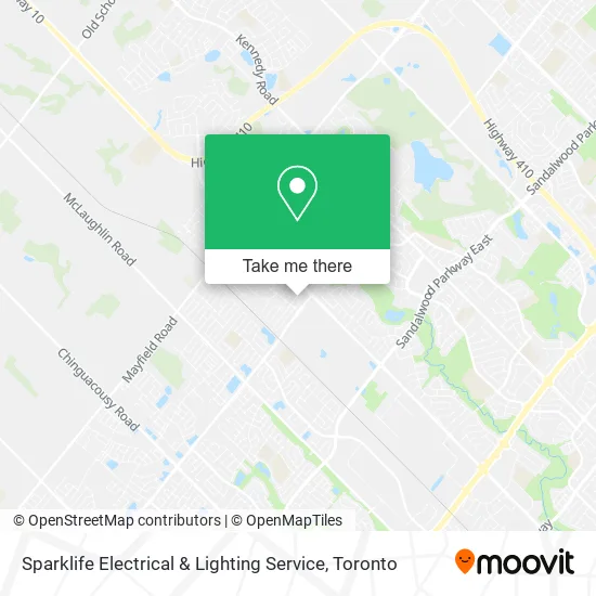 Sparklife Electrical & Lighting Service map