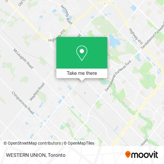 WESTERN UNION map