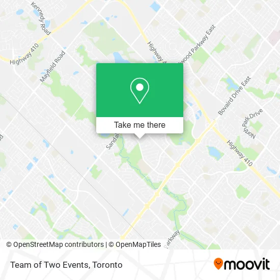 Team of Two Events map