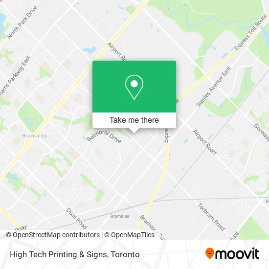 High Tech Printing & Signs map