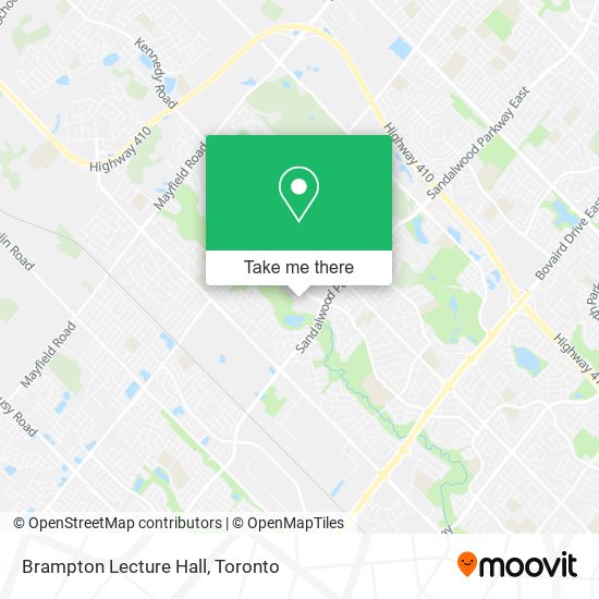 Brampton Lecture Hall map