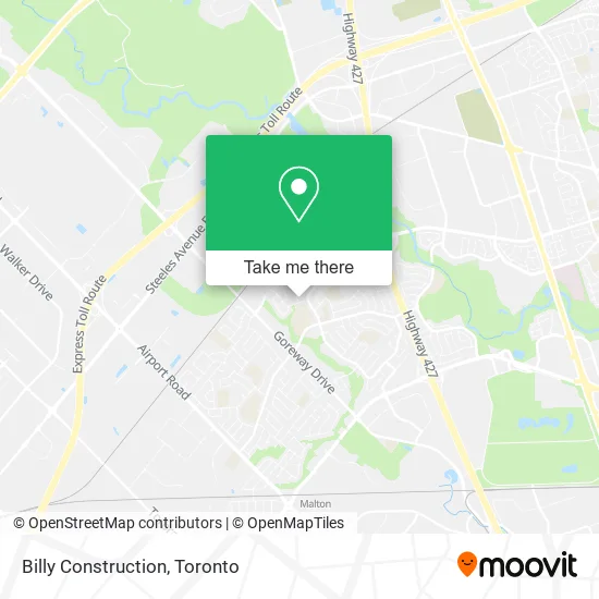 Billy Construction map