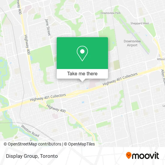 Display Group map