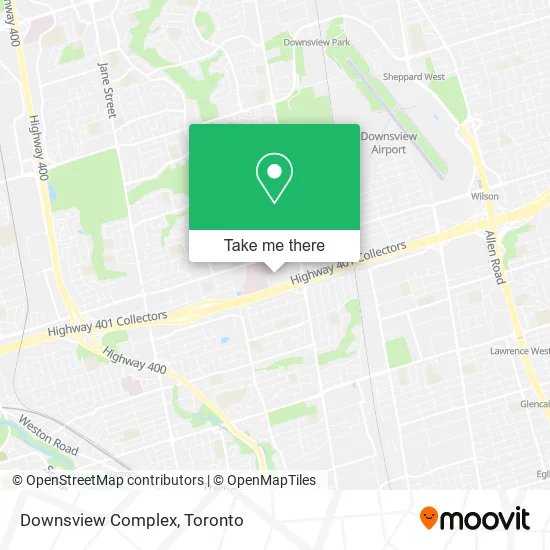 Downsview Complex map