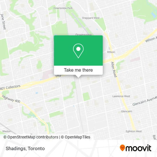 Shadings map