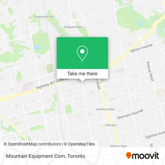 Mountain Equipment Com map