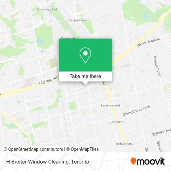 H Breiter Window Cleaning map