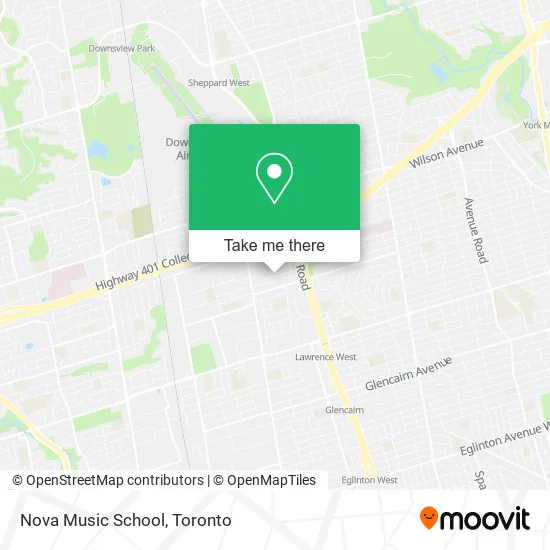 Nova Music School map