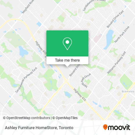 Ashley Furniture HomeStore map