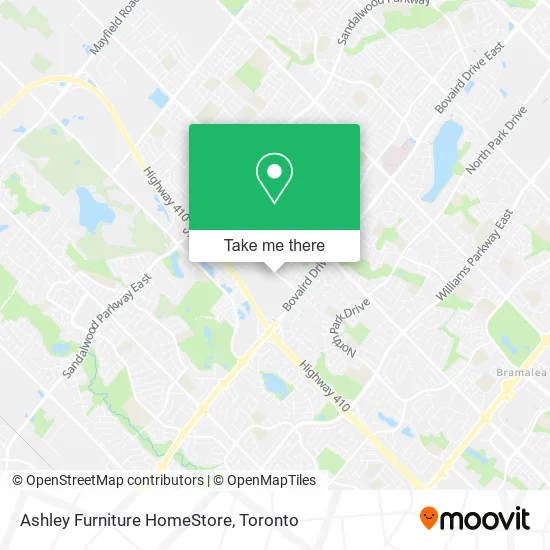 Ashley Furniture HomeStore map