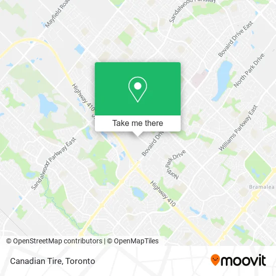 Canadian Tire map