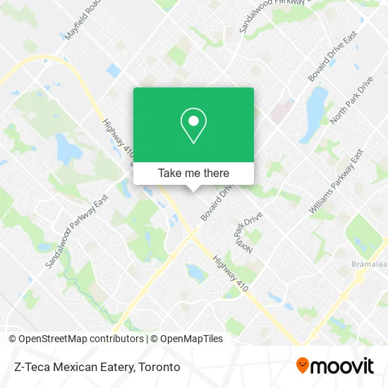 Z-Teca Mexican Eatery map