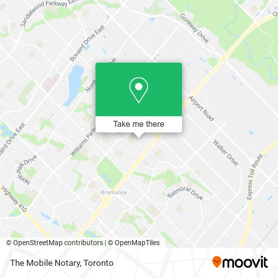 The Mobile Notary map