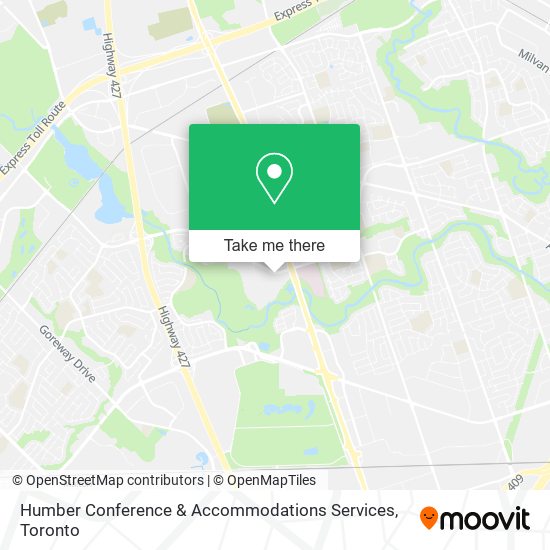 Humber Conference & Accommodations Services plan