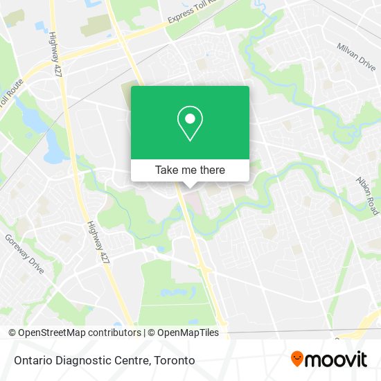 Ontario Diagnostic Centre map