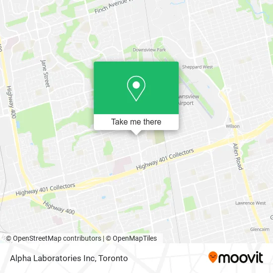 Alpha Laboratories Inc map