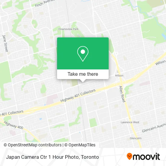 Japan Camera Ctr 1 Hour Photo map