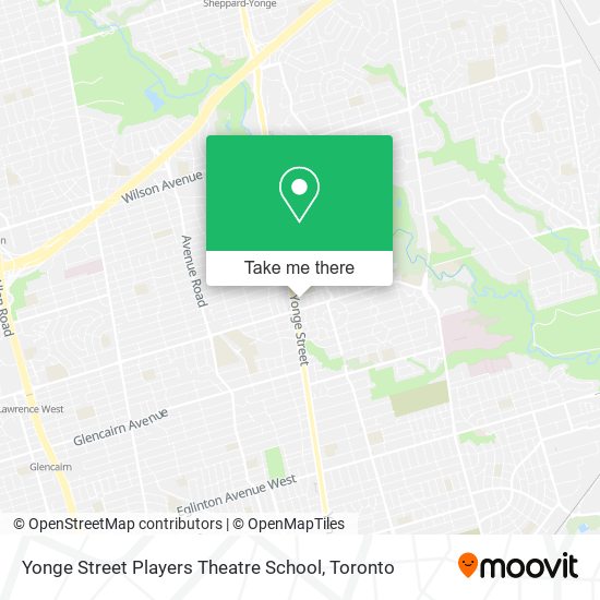 Yonge Street Players Theatre School plan