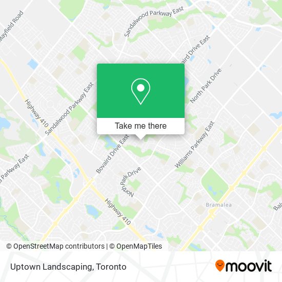 Uptown Landscaping map