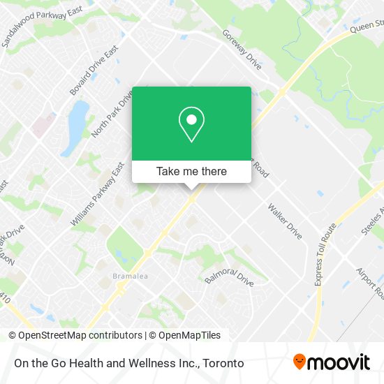 On the Go Health and Wellness Inc. map