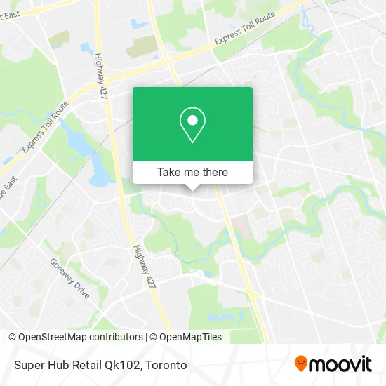 Super Hub Retail Qk102 map