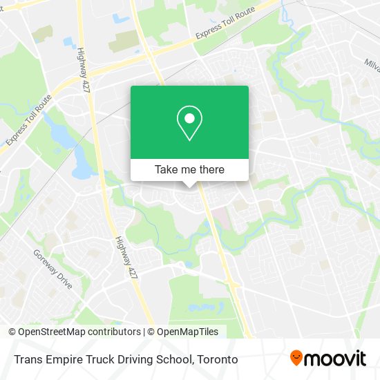 Trans Empire Truck Driving School map