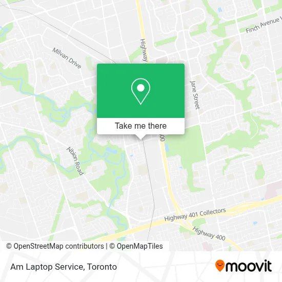 Am Laptop Service map