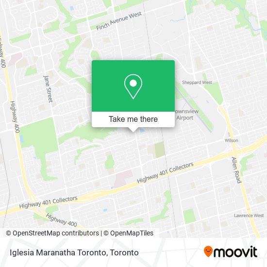 Iglesia Maranatha Toronto map