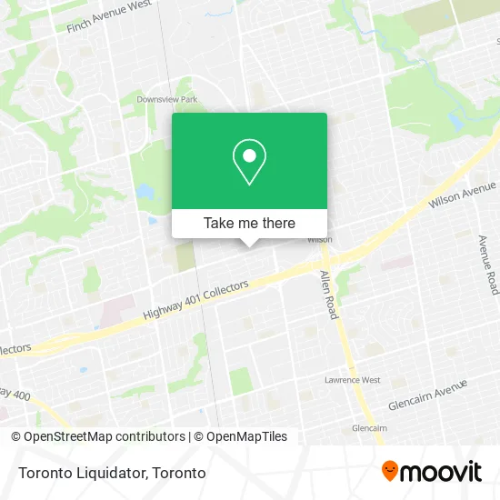 Toronto Liquidator map