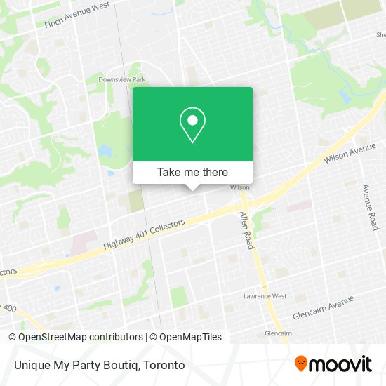 Unique My Party Boutiq plan