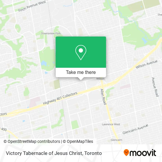 Victory Tabernacle of Jesus Christ map