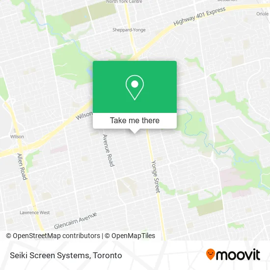 Seiki Screen Systems map