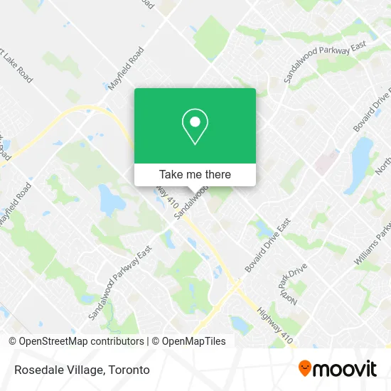 Rosedale Village map