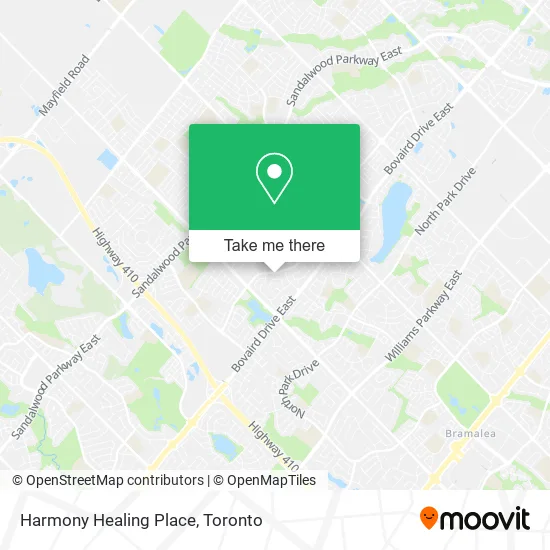 Harmony Healing Place map