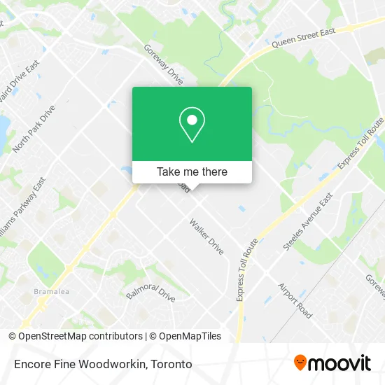 Encore Fine Woodworkin map