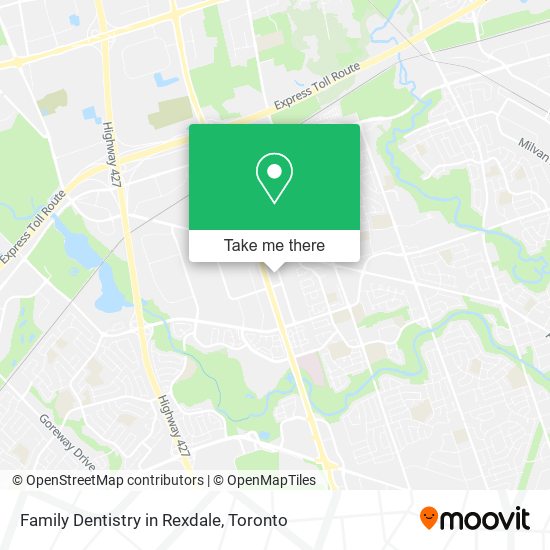 Family Dentistry in Rexdale map