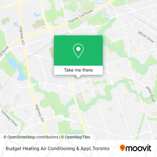 Budget Heating Air Conditioning & Appl map