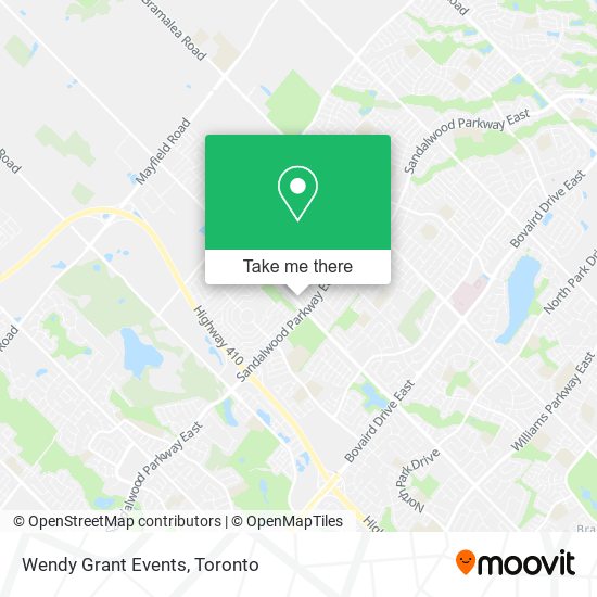 Wendy Grant Events map