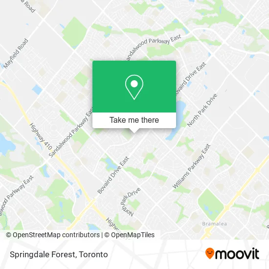 Springdale Forest map