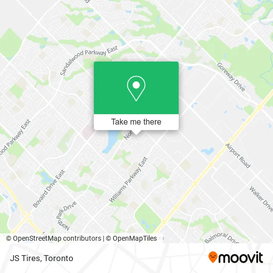 JS Tires map