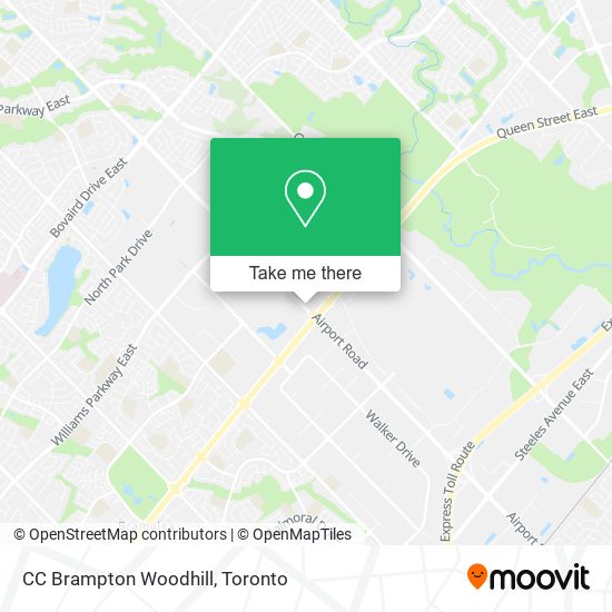 CC Brampton Woodhill map