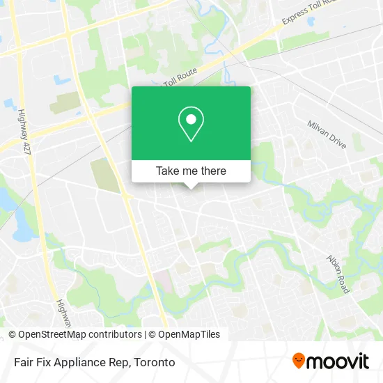 Fair Fix Appliance Rep map
