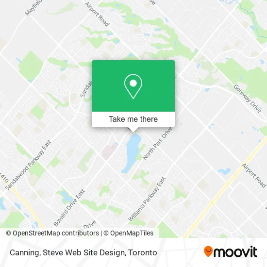 Canning, Steve Web Site Design map