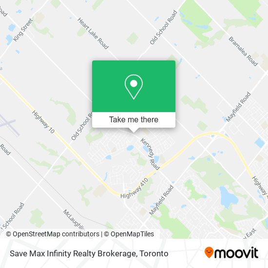 Save Max Infinity Realty Brokerage map