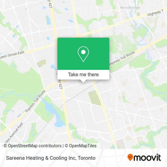 Sareena Heating & Cooling Inc map