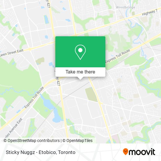 Sticky Nuggz - Etobico map