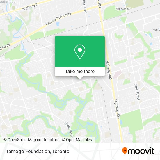 Tamogo Foundation map