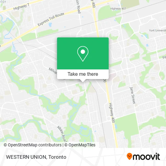 WESTERN UNION map