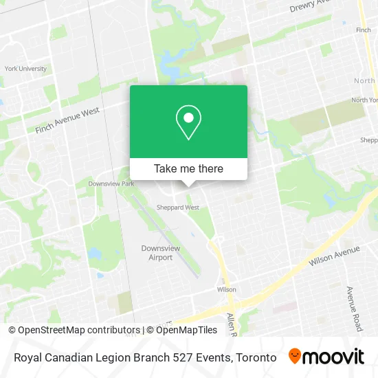 Royal Canadian Legion Branch 527 Events map