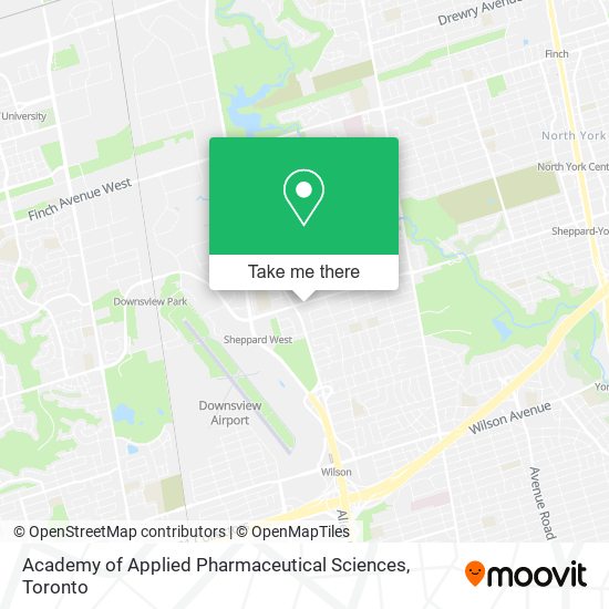 Academy of Applied Pharmaceutical Sciences map